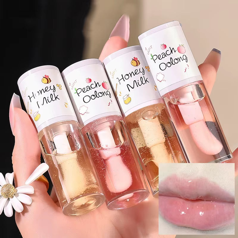 Korean Beauty Lip Ink Gloss Hydrating Jelly Lipstick Balm Brush