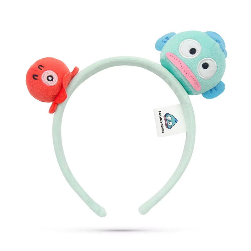 Adorable Kawaii Sanrio Plush Makeup Headband - Anime-Inspired Hair Scrunchie Featuring Melody, Kuromi, and Cinnamoroll - Perfect Hair Accessory for Girls!