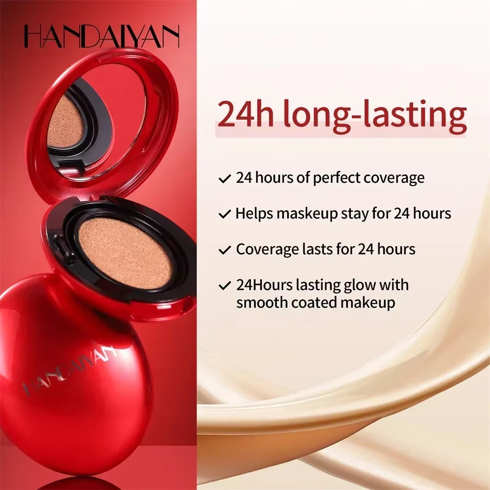 Air Cushion Foundation - Light Natural Moisturizing Concealer with Whitening and Oil-Control for a Flawless, Long-Lasting Makeup Look