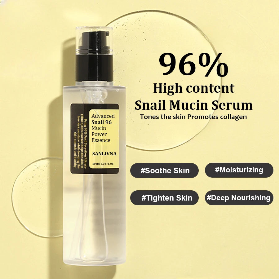 Korean Snail Mucin 96% Anti-Aging Facial Essence Fine Line Repair