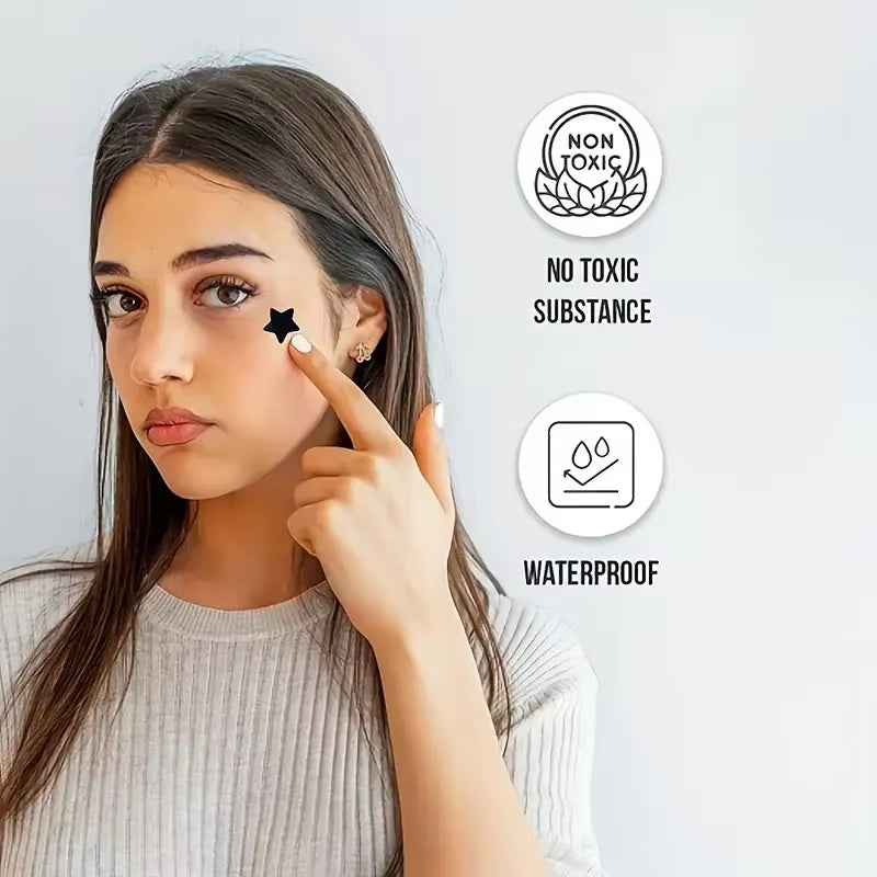 Revolutionary 600 Pimple Patches - Stylish, Waterproof Anti-Acne Solution Inspired by Celebrities | Limited Edition Black Star