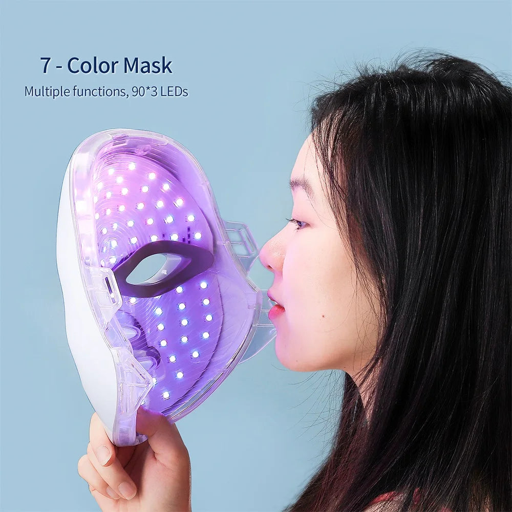 Revitalize Your Skin with the Rechargeable LED Face & Neck Mask - Photon Beauty Machine for Radiant Rejuvenation!