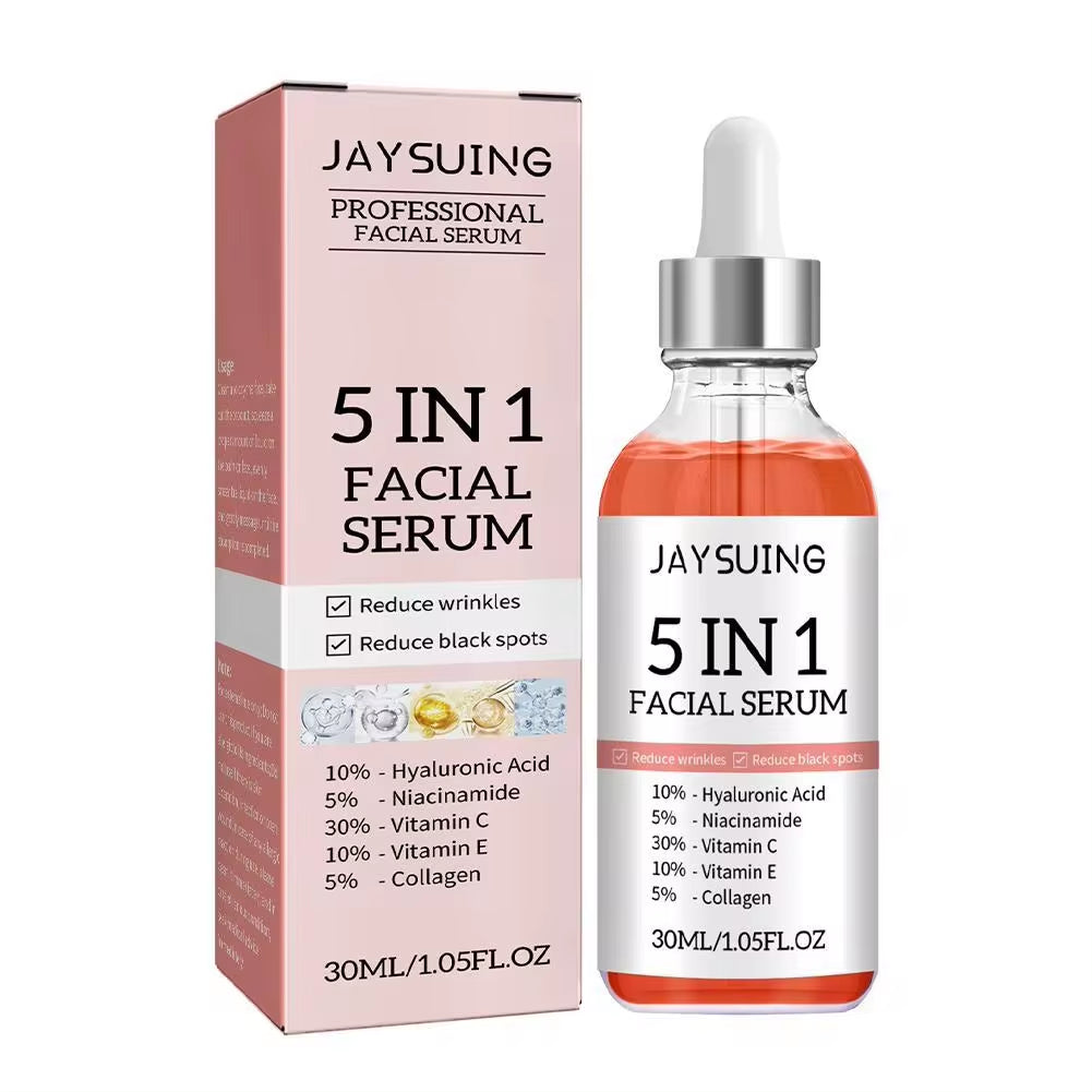 5-in-1 Vitamin C Hyaluronic Face Serum Firming Brightening Pores