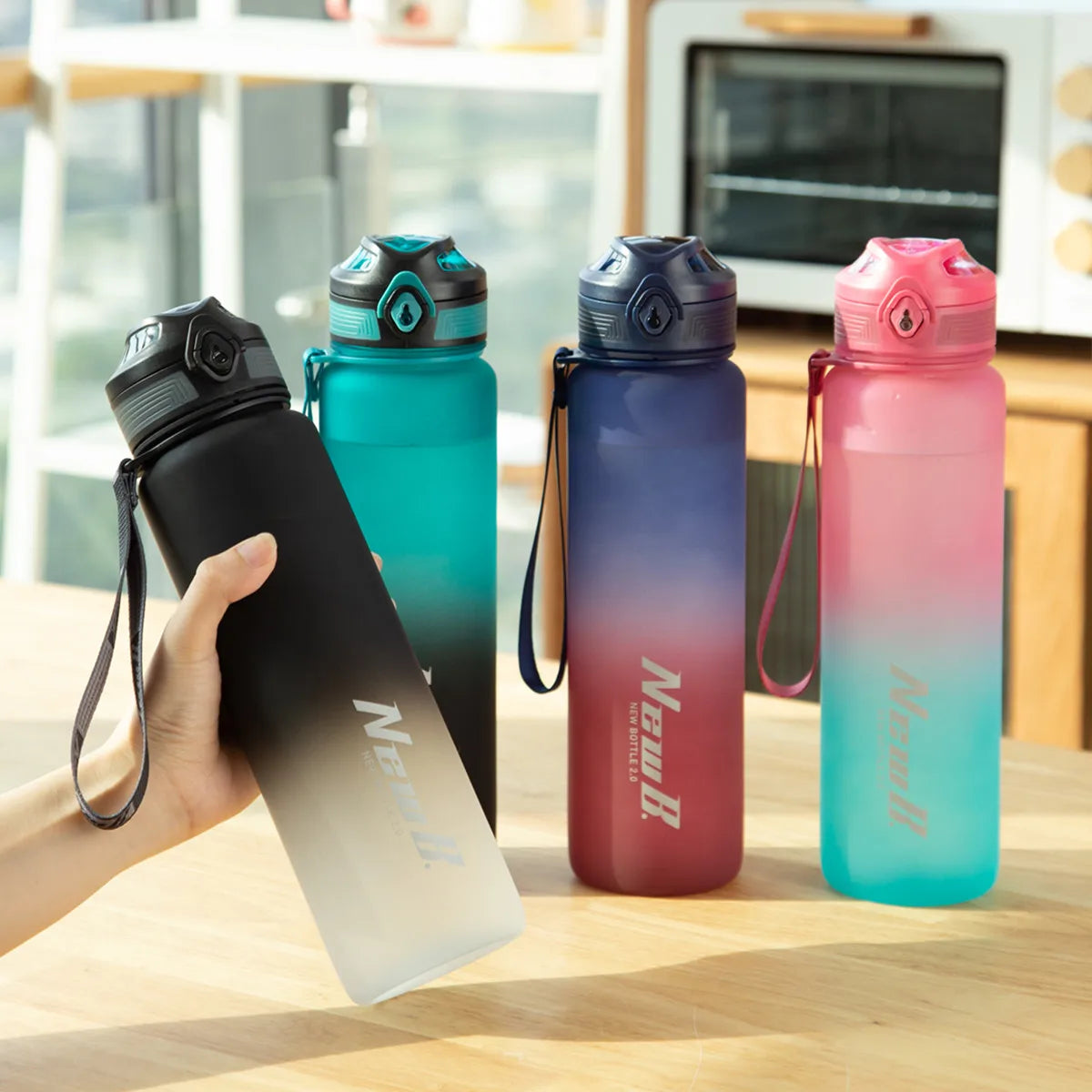 High-Quality Eco-Friendly Tritan Sport Water Bottles - Available in 650ml, 1000ml, & 1500ml for Cycling, Climbing, Gym, and Fitness