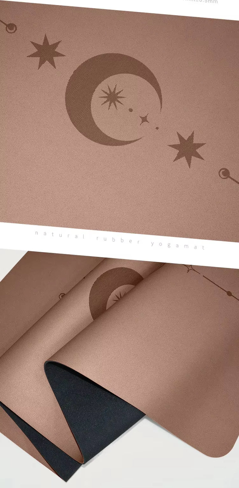 Eco-Friendly Non-Slip Natural Rubber Yoga Mat for Women - Perfect for Home Workouts & Pilates with Carrying Strap