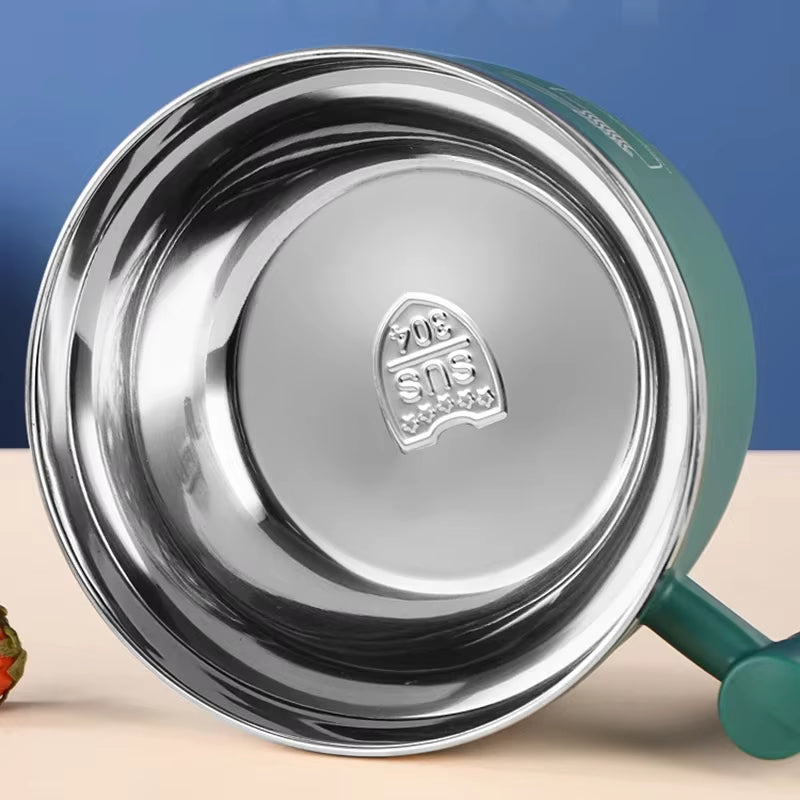 Versatile Stainless Steel Bowl with Lid – Perfect for Instant Noodles and On-the-Go Meals