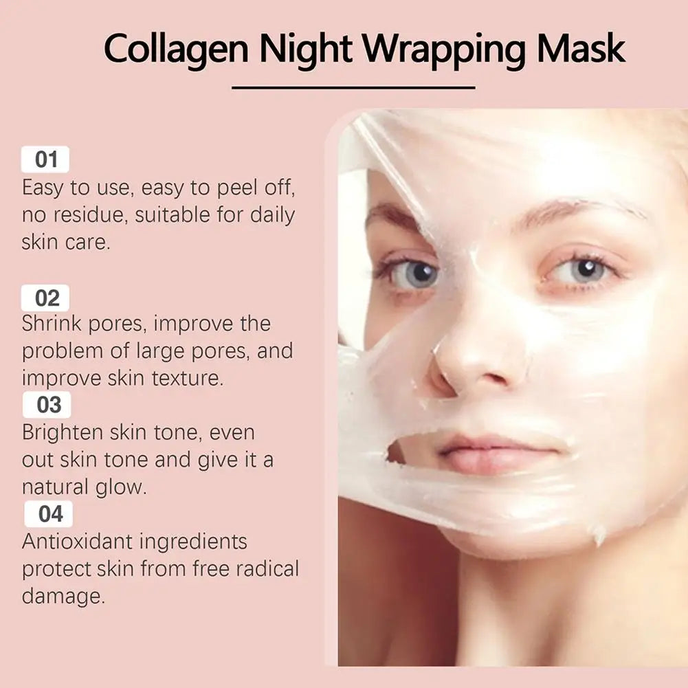 Hydrating Korean Collagen Peel-Off Mask 75ml Overnight Skin