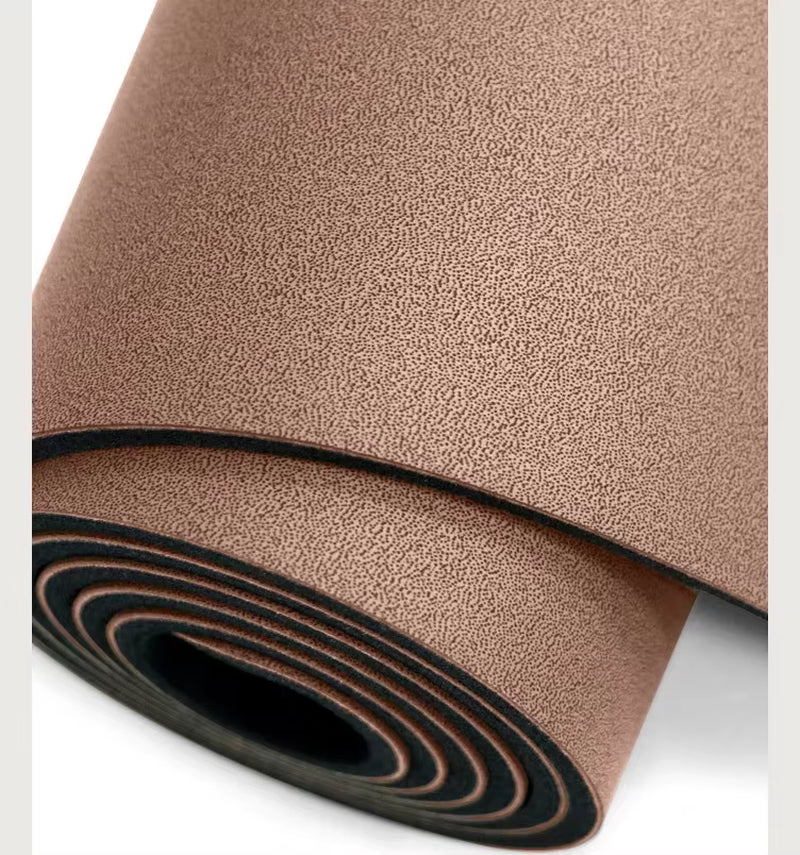 Eco-Friendly Non-Slip Natural Rubber Yoga Mat for Women - Perfect for Home Workouts & Pilates with Carrying Strap