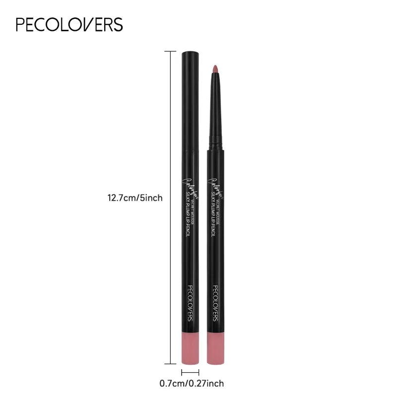 Waterproof Matte Lipliner Pencil 12 Colors Long-Lasting Tint