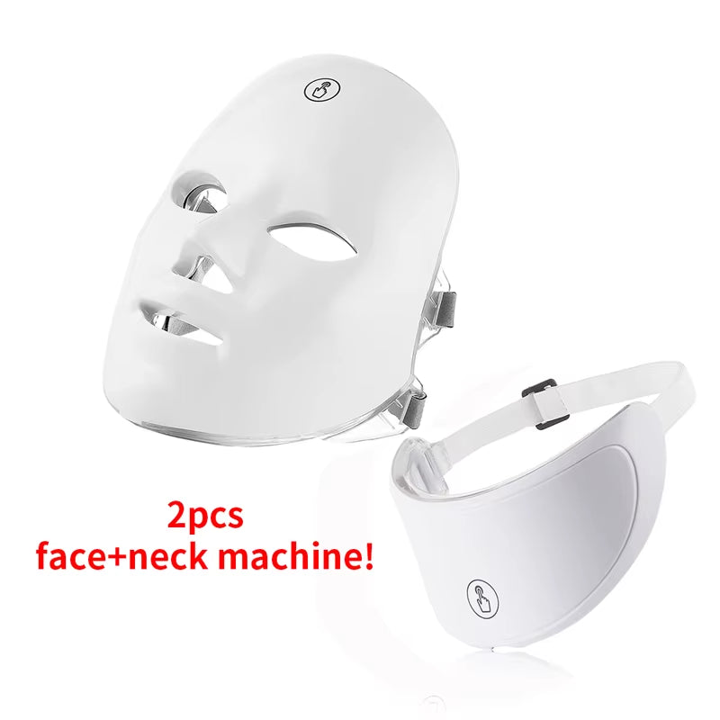 Revitalize Your Skin with the Rechargeable LED Face & Neck Mask - Photon Beauty Machine for Radiant Rejuvenation!