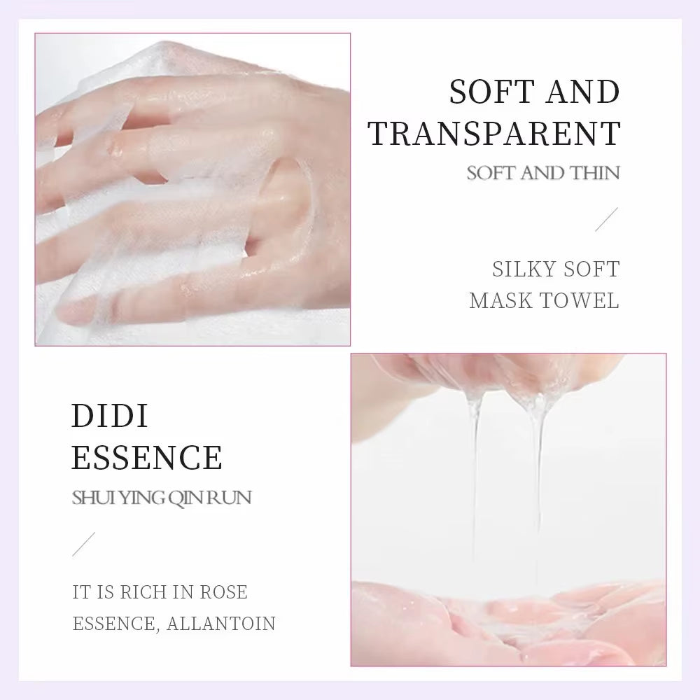 Revitalize Your Skin with 8Pcs Natural Plant Face Masks - Hydrating, Firming & Moisturizing Korean Beauty Treatment