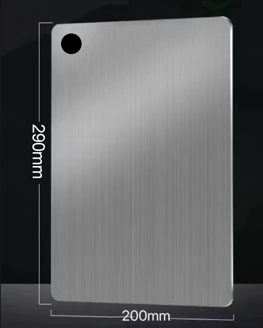 Premium 5-Size 304 Stainless Steel Cutting Board – Thickened & Antibacterial for Perfect Kneading and Meal Prep