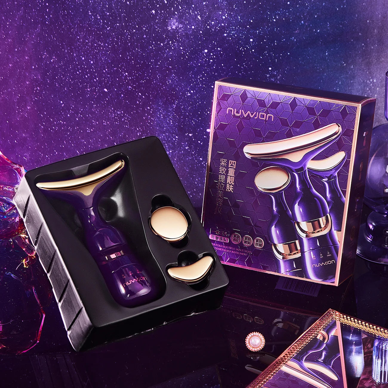 3-in-1 EMS Facial Lifting Neck Eye Slimmer Anti-Aging Massager