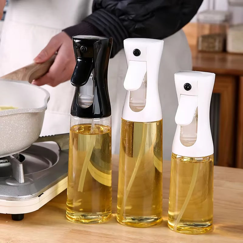 Versatile 200ml & 300ml Oil Spray Bottles for Cooking, BBQ, and Baking - Perfect Olive Oil, Vinegar, and Soy Sauce Dispensers