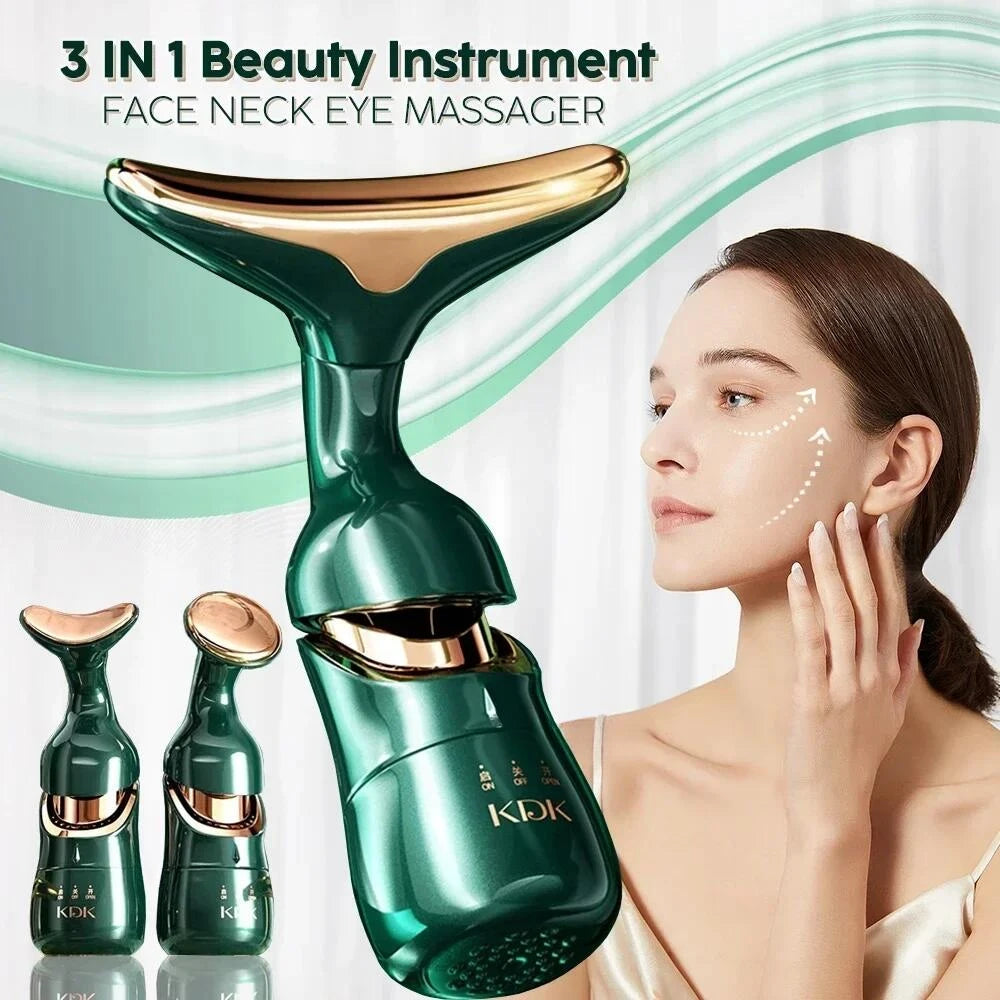 3-in-1 EMS Facial Lifting Neck Eye Slimmer Anti-Aging Massager