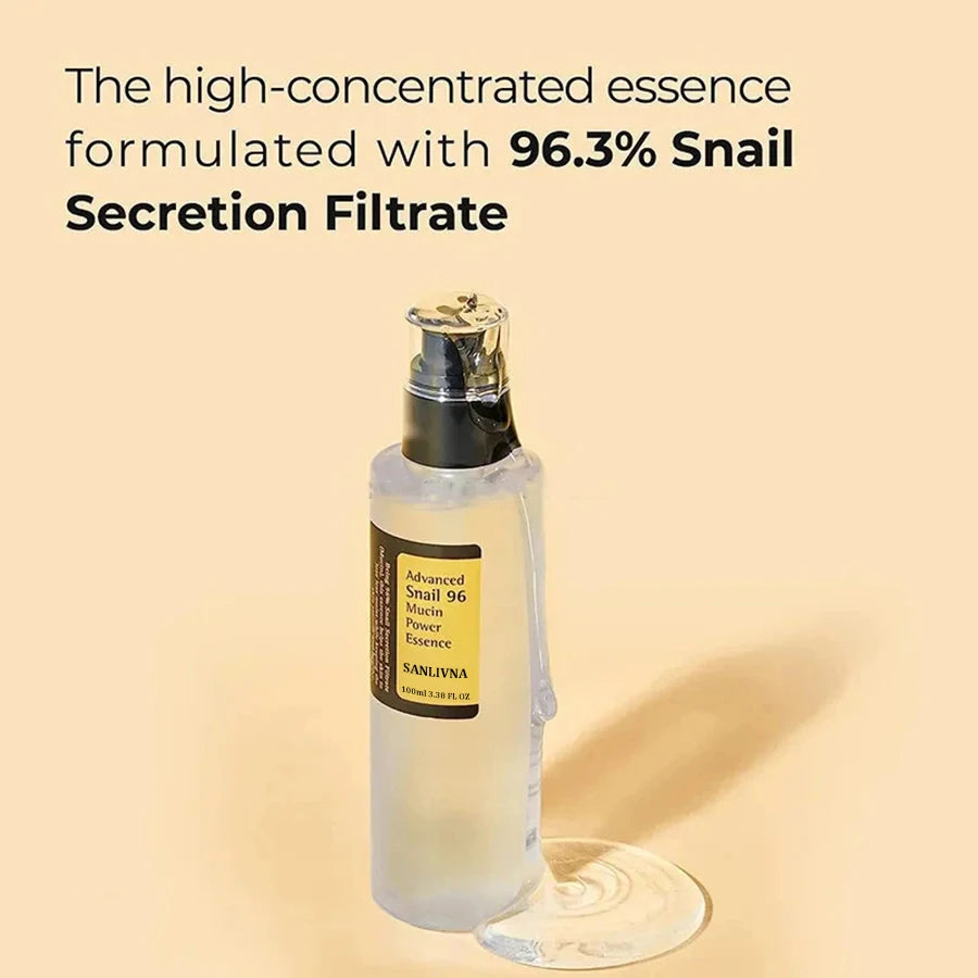 Korean Snail Mucin 96% Anti-Aging Facial Essence Fine Line Repair