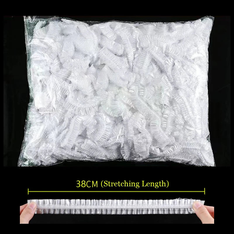 Eco-Friendly Reusable Plastic Food Cover Bags - Fresh-Keeping Transparent Cling Film in Vibrant Colors!