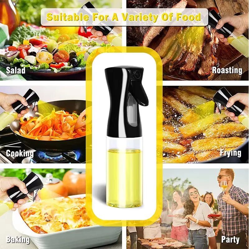 Versatile Kitchen Oil Spray Bottle - Perfect for Cooking, BBQ & Baking - Available in 200ml, 300ml, and 500ml