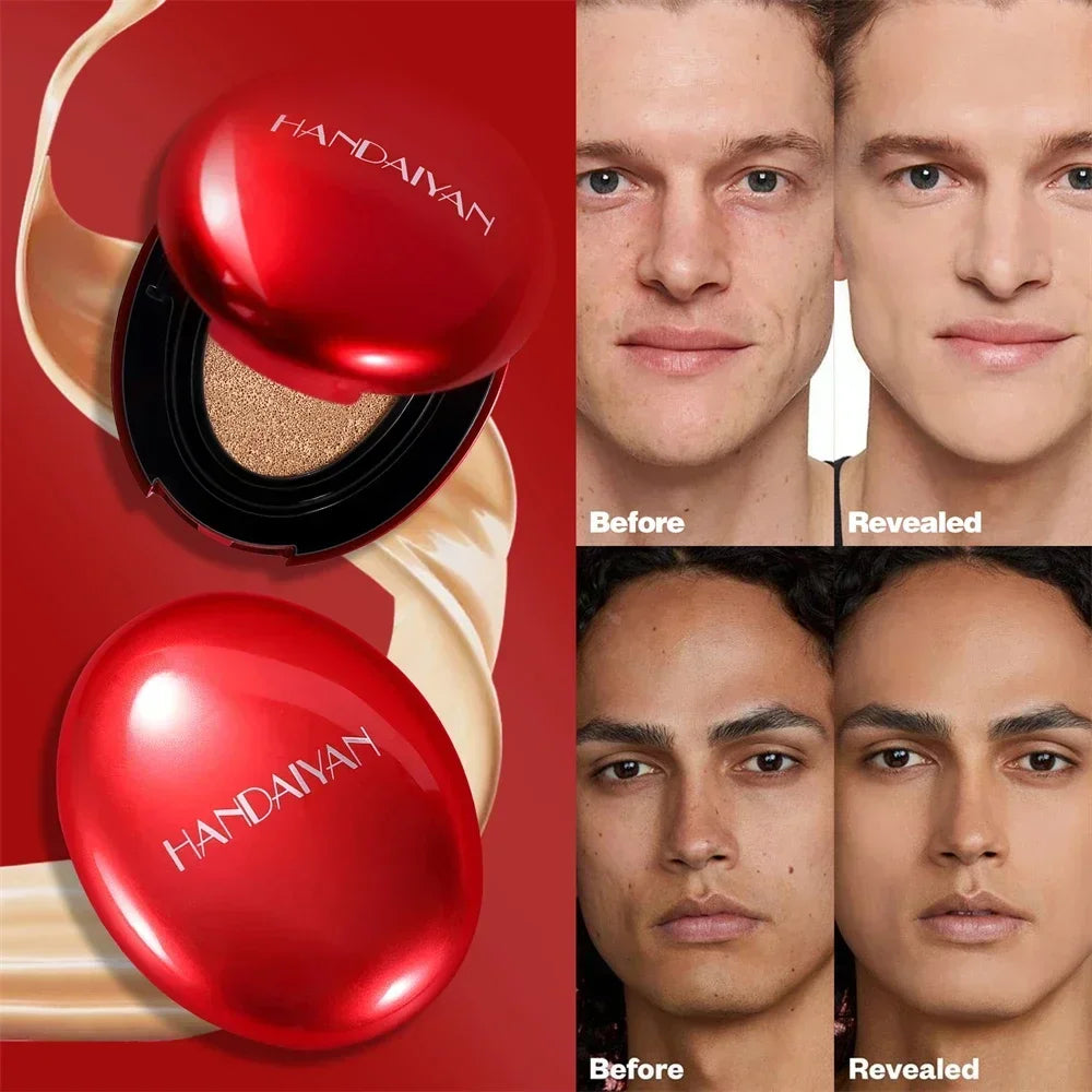 Air Cushion Foundation - Light Natural Moisturizing Concealer with Whitening and Oil-Control for a Flawless, Long-Lasting Makeup Look