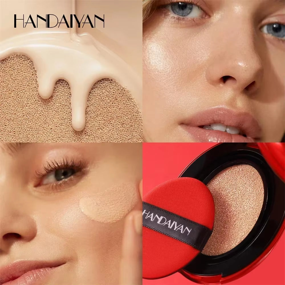 Air Cushion Foundation - Light Natural Moisturizing Concealer with Whitening and Oil-Control for a Flawless, Long-Lasting Makeup Look