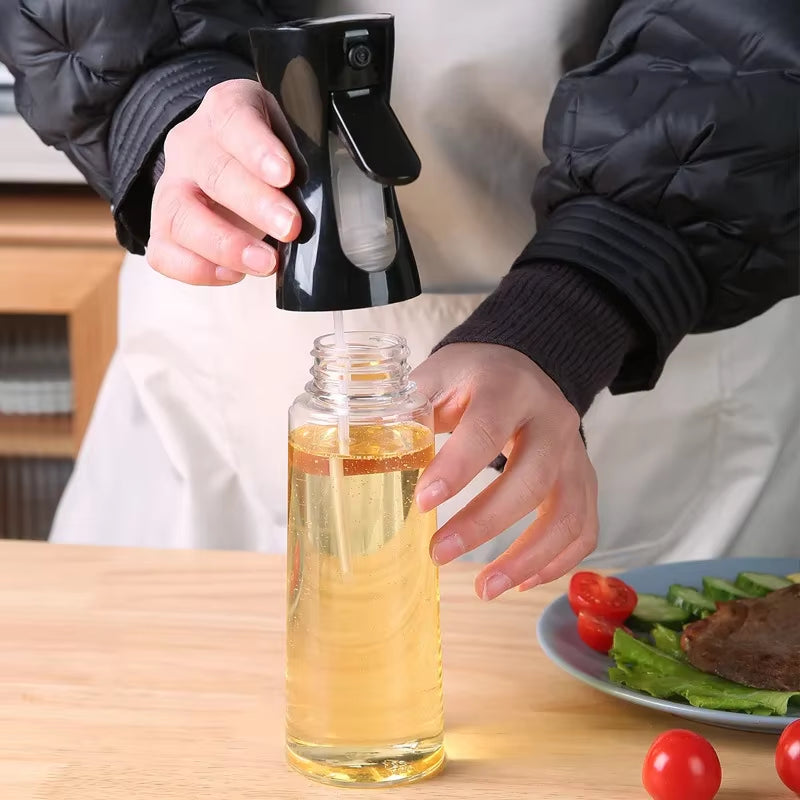 Versatile 200ml & 300ml Oil Spray Bottles for Cooking, BBQ, and Baking - Perfect Olive Oil, Vinegar, and Soy Sauce Dispensers