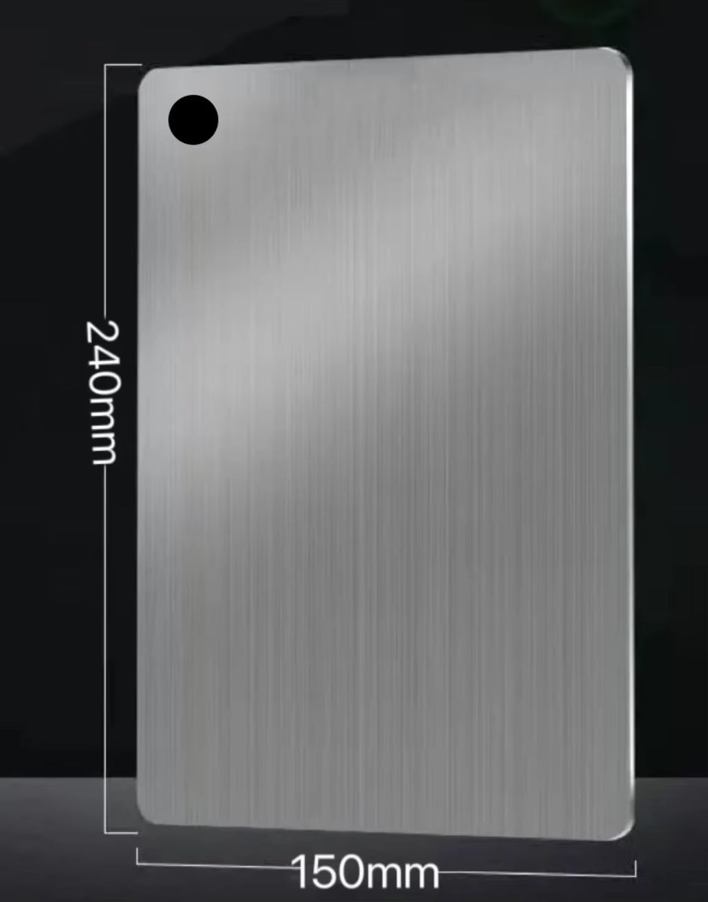 Premium 5-Size 304 Stainless Steel Cutting Board – Thickened & Antibacterial for Perfect Kneading and Meal Prep