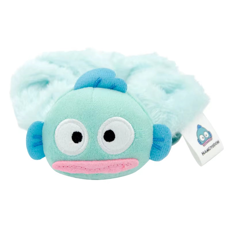 Adorable Kawaii Sanrio Plush Makeup Headband - Anime-Inspired Hair Scrunchie Featuring Melody, Kuromi, and Cinnamoroll - Perfect Hair Accessory for Girls!