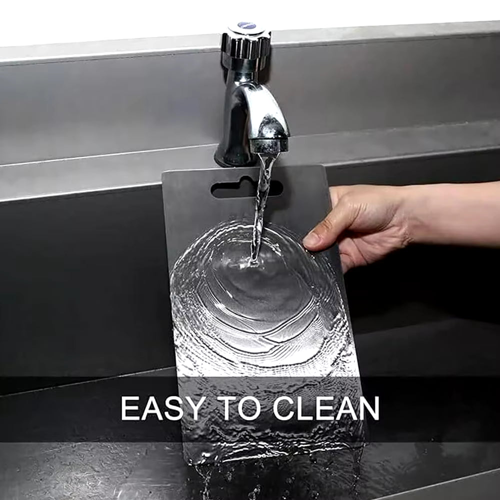 Versatile Double-Sided Titanium & Stainless Steel Cutting Board – Food Grade, Thickened, Portable for Fruits & Meats