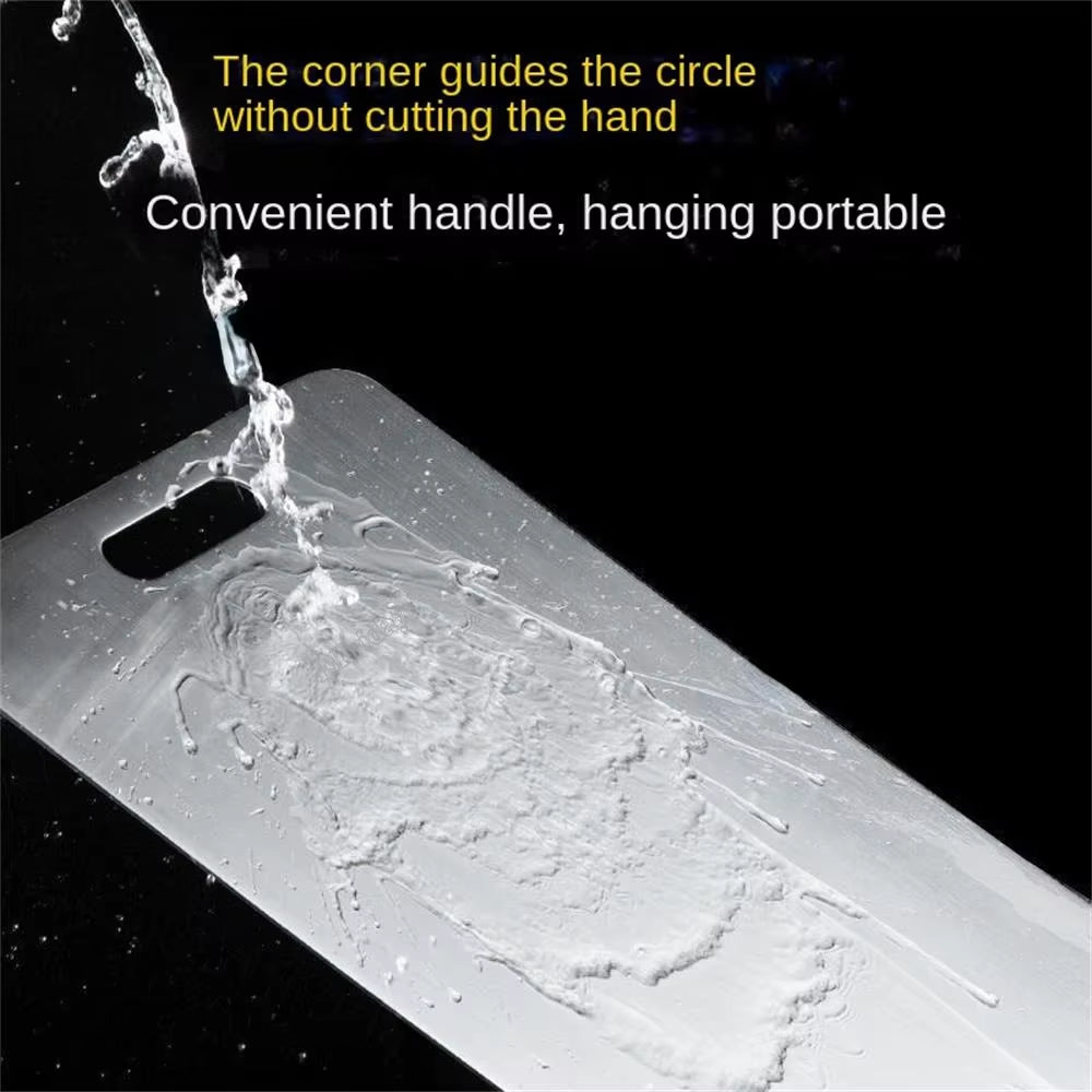 Premium 316 Stainless Steel Double-Sided Cutting Board & Kneading Dough Block – Thickened Kitchen Essential