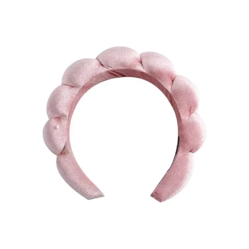 Velvet Hair Band High Sponge Twists Solid Color Hair Accessory