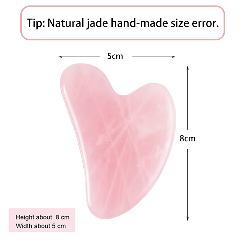 Revitalize Your Skin with Natural Jade Gua Sha Facial Massage Tool - Spa Quality for Firm, Glowing Skin