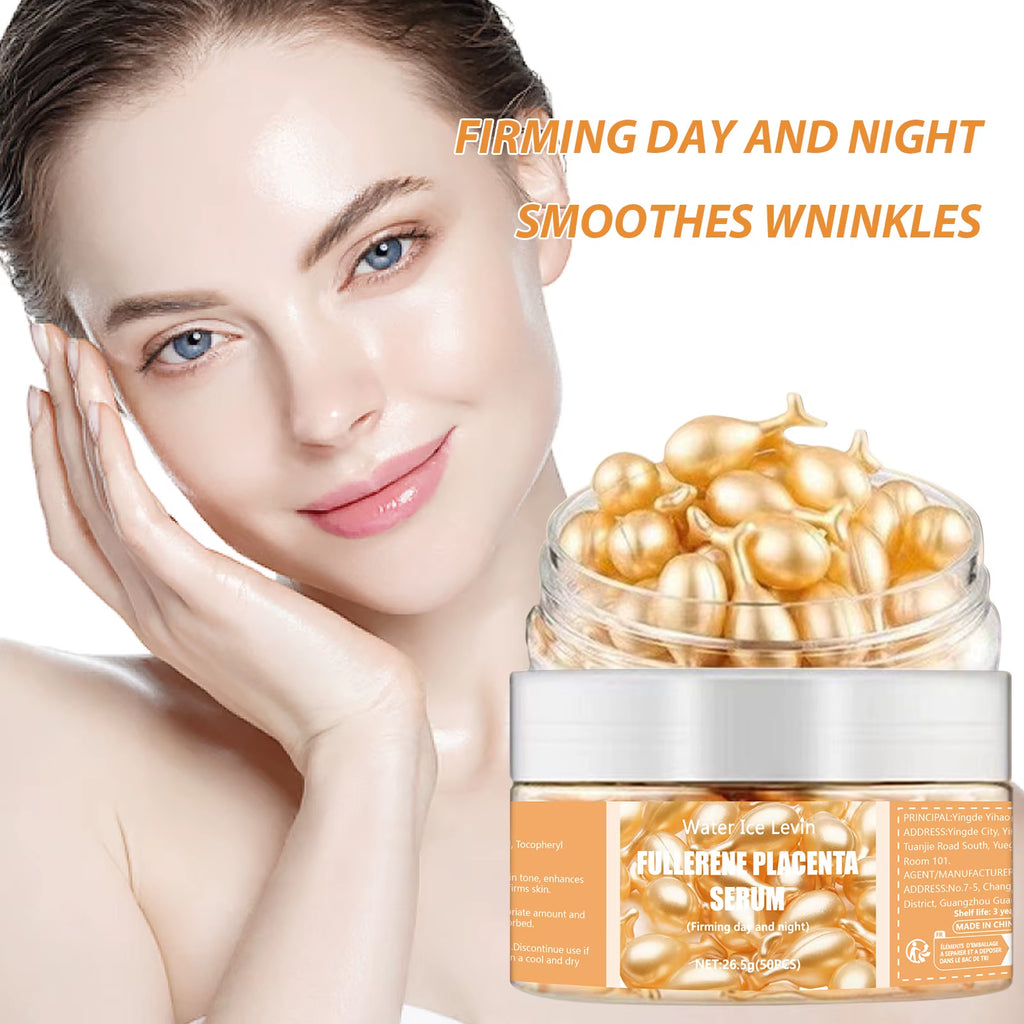 50Pcs Collagen Face Capsules Acne Wrinkle Whitening Serum Care