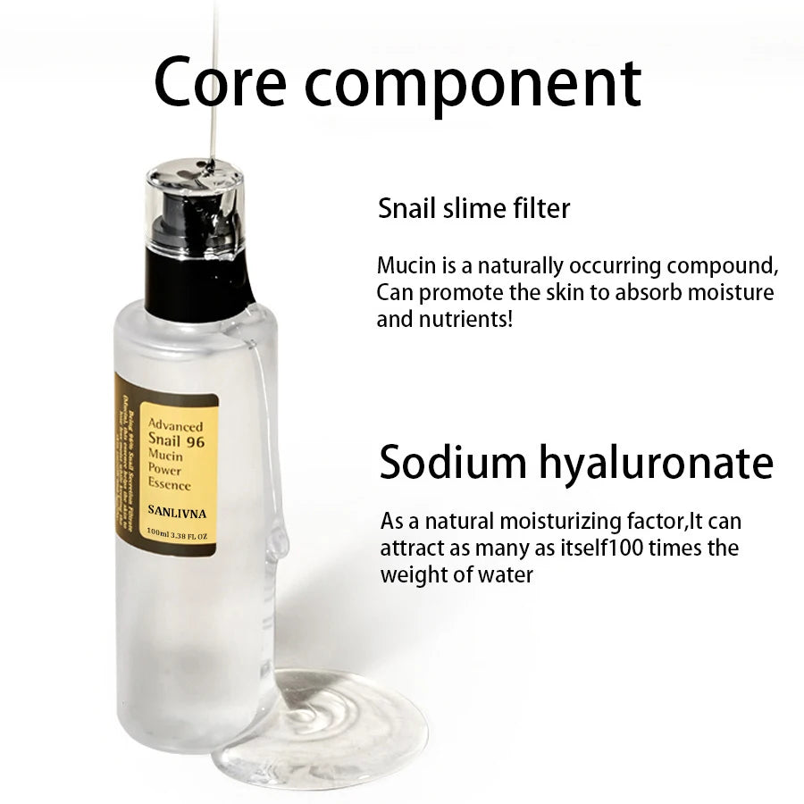 Korean Snail Mucin 96% Anti-Aging Facial Essence Fine Line Repair