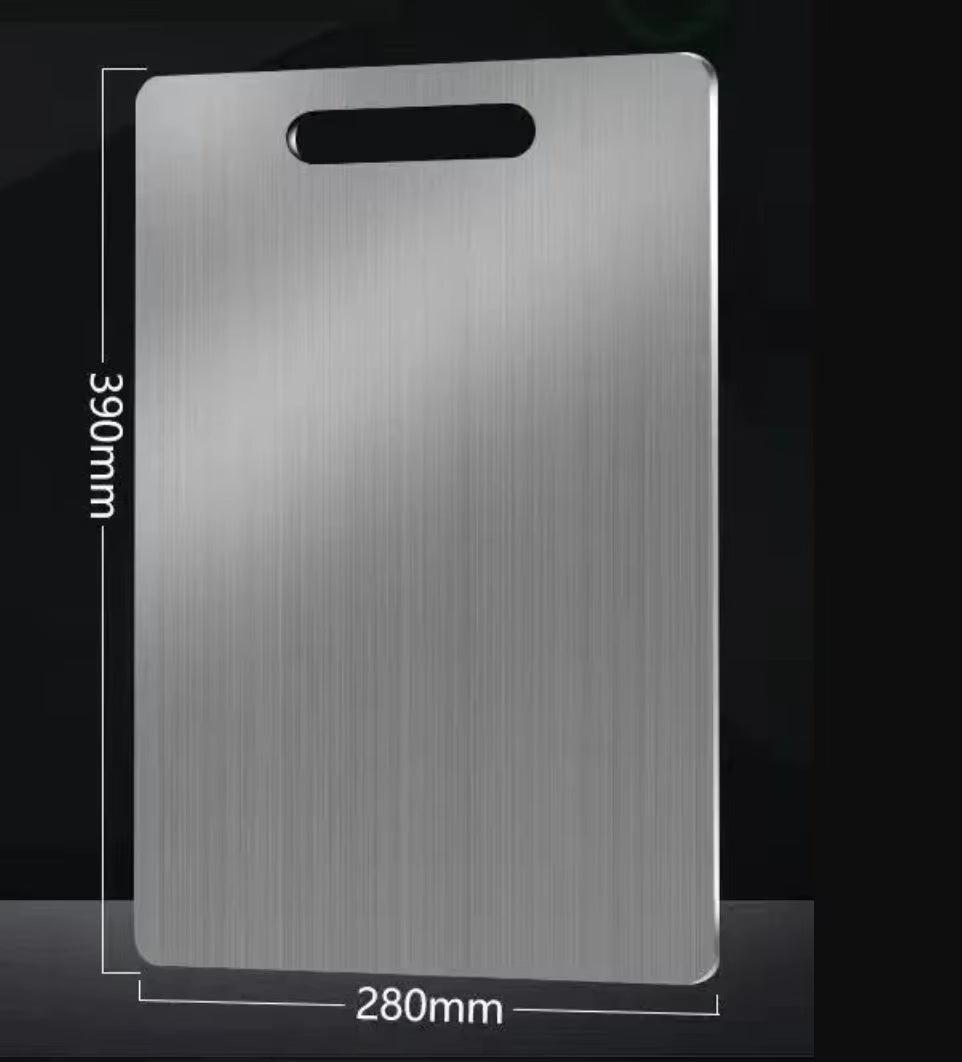 Premium 5-Size 304 Stainless Steel Cutting Board – Thickened & Antibacterial for Perfect Kneading and Meal Prep