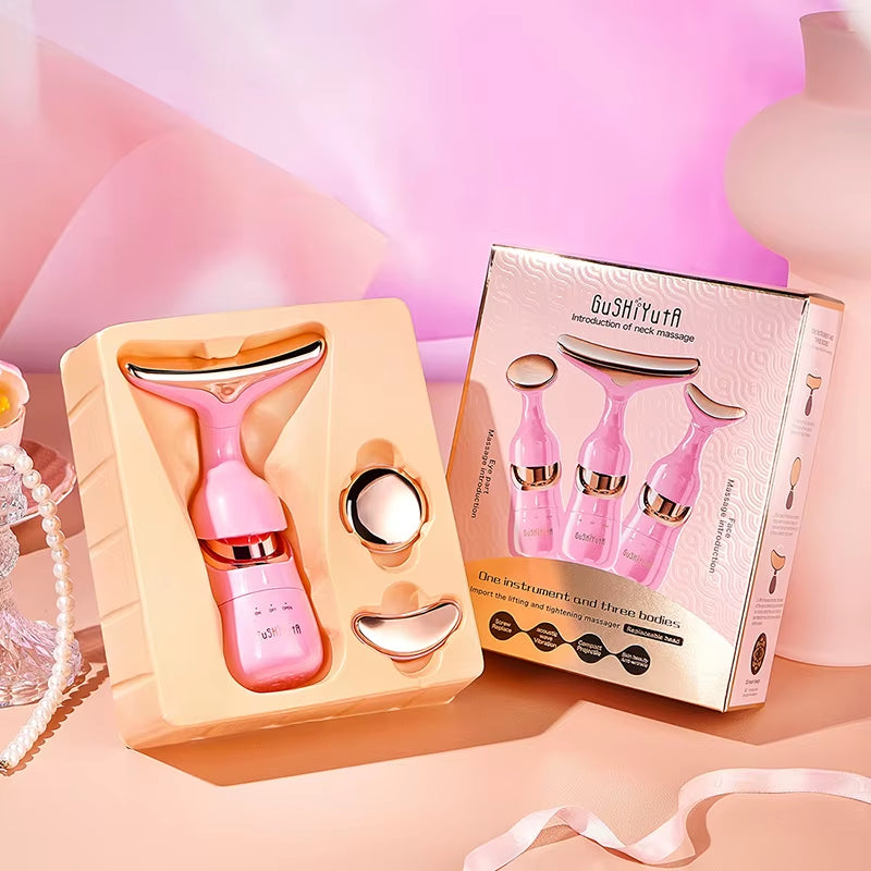 3-in-1 EMS Facial Lifting Neck Eye Slimmer Anti-Aging Massager