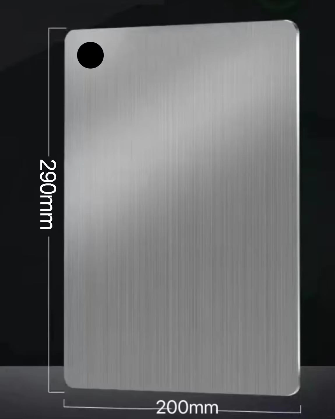 Premium 5-Size 304 Stainless Steel Cutting Board – Thickened & Antibacterial for Perfect Kneading and Meal Prep