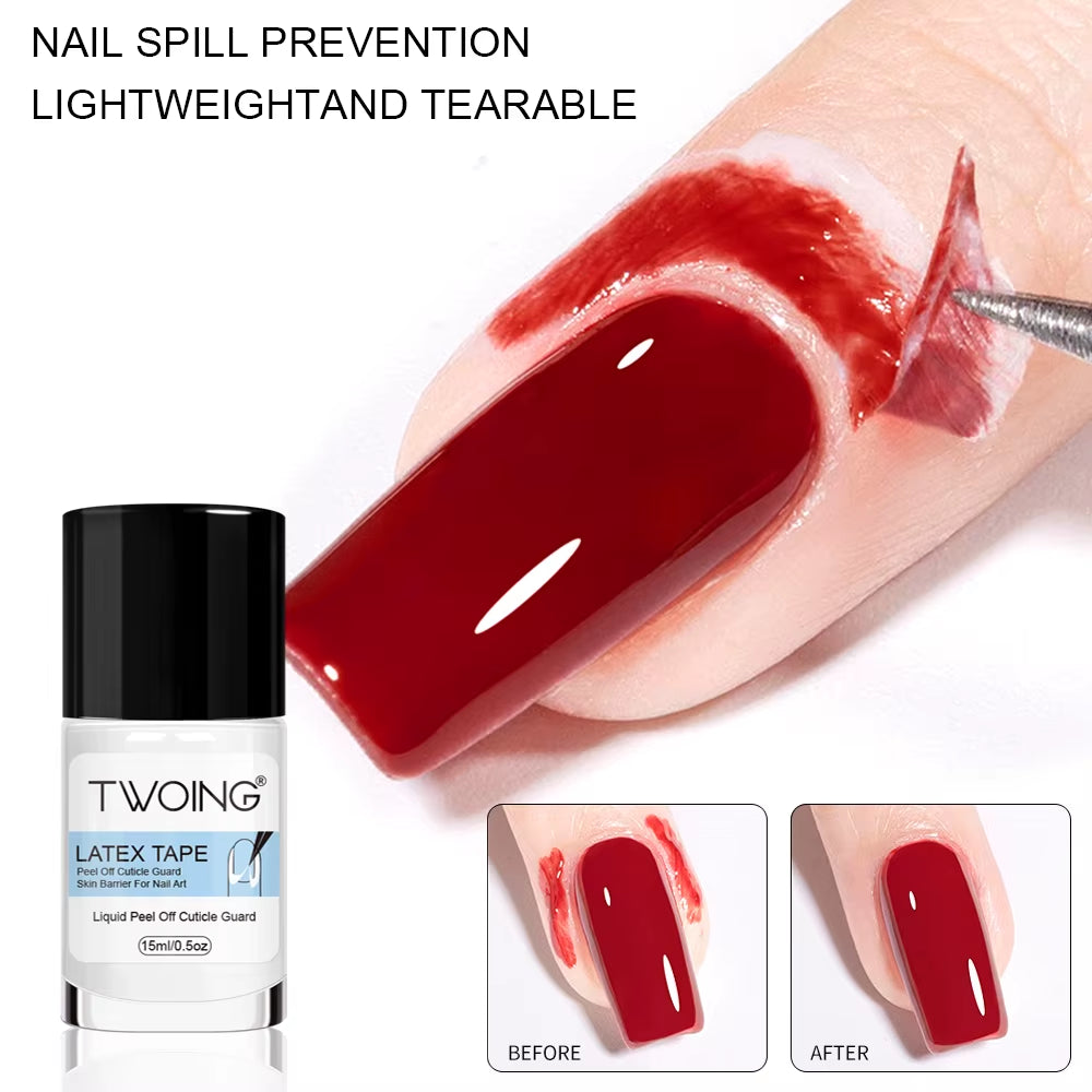 15ml Nail Peel Off Liquid Latex Tape Cuticle Guard Protector