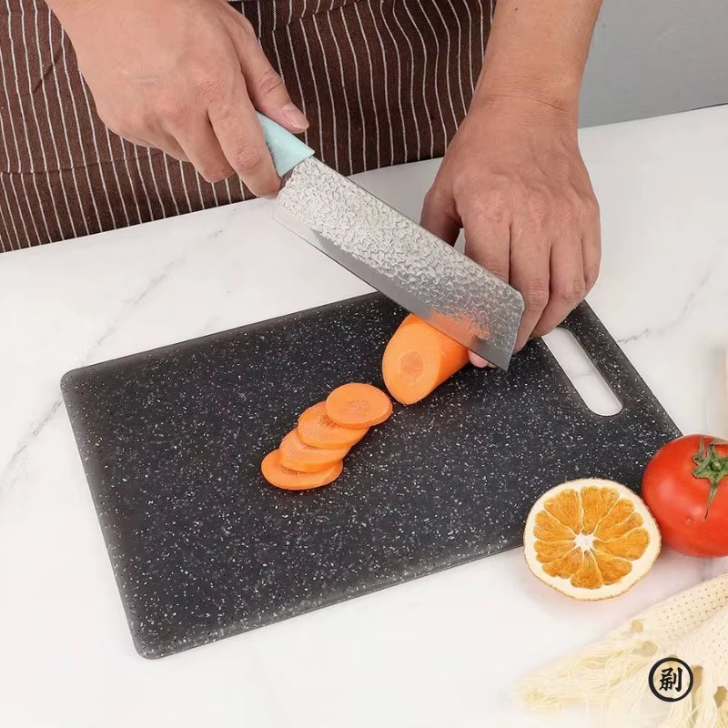 Premium Antibacterial Marble Texture Cutting Board - Mildew Resistant, Dishwasher Safe Kitchen Essential for Vegetables and More!