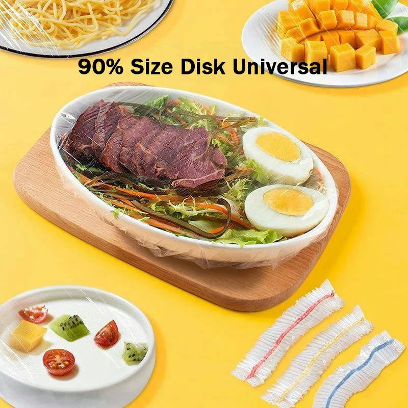 Eco-Friendly Reusable Plastic Food Cover Bags - Fresh-Keeping Transparent Cling Film in Vibrant Colors!