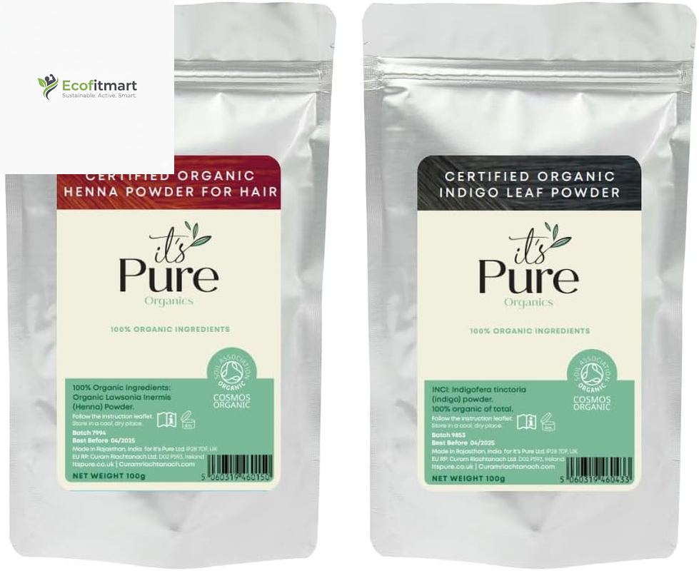 Transform Your Hair Naturally with Pure Organic Henna & Indigo Dye - 200g of Color Excellence!