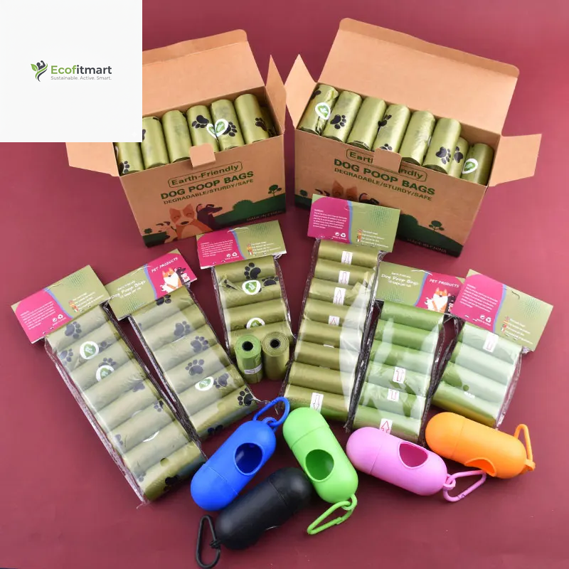 Eco-Friendly Scented Dog Poop Bags - 42 Bulk Roll with Convenient Dispenser