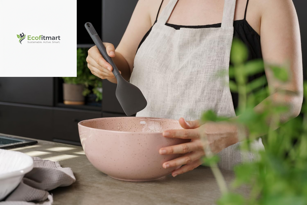 Sustainable Large Zyliss Spatula - Tough Wheat Straw & Silicone for Eco-Conscious Cooking