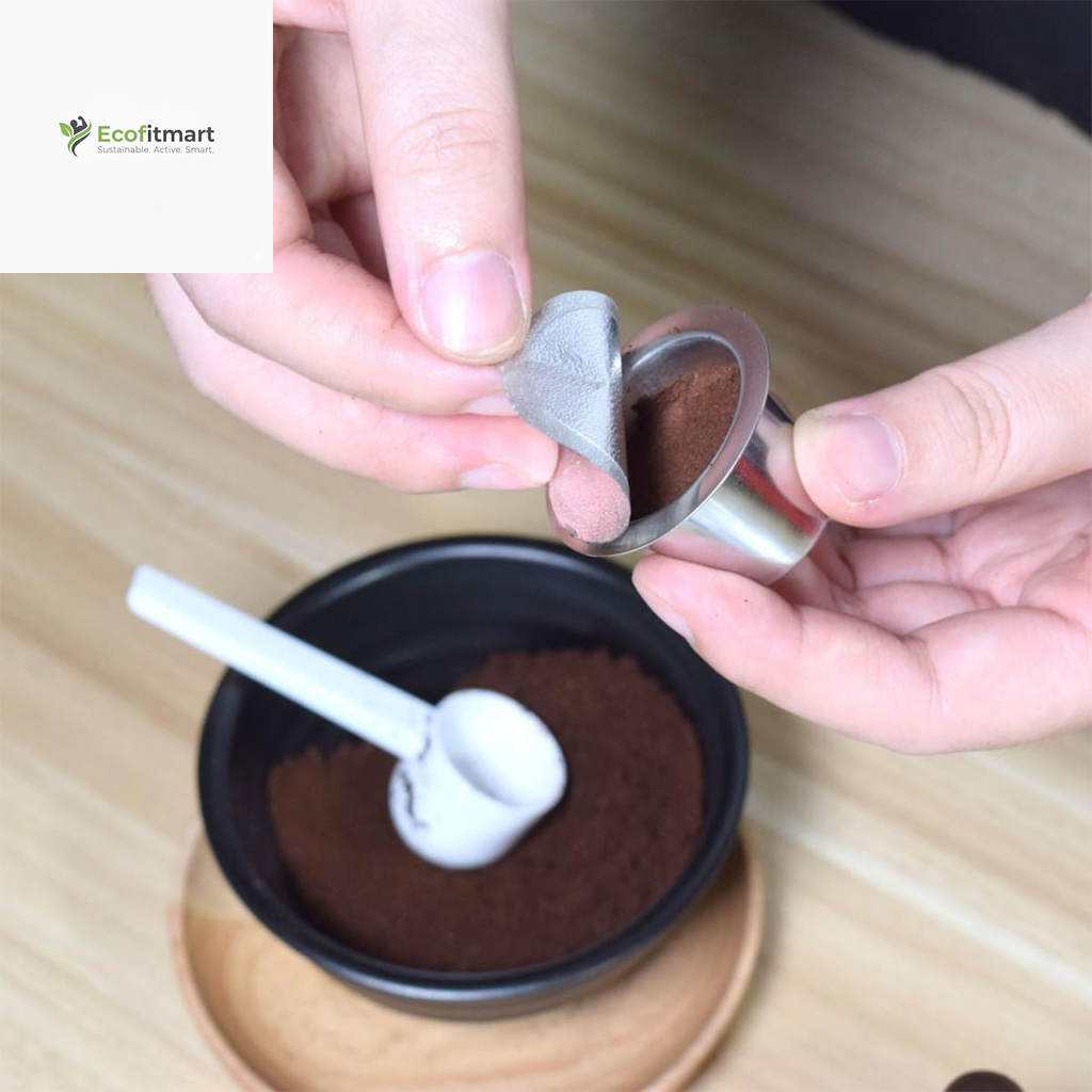 100PCS Reusable Aluminum Foil Lids – Eco-Friendly Brewing Solution for Capsules & Filters