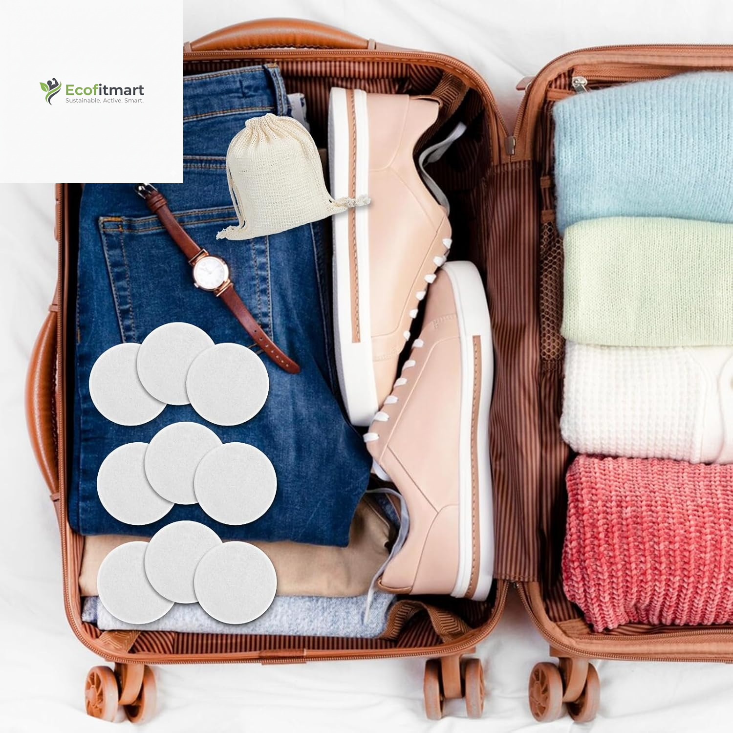 Reusable Eco-Friendly Makeup Remover Pads – 31 Soft Cotton Face Pads for Effortless Cleansing