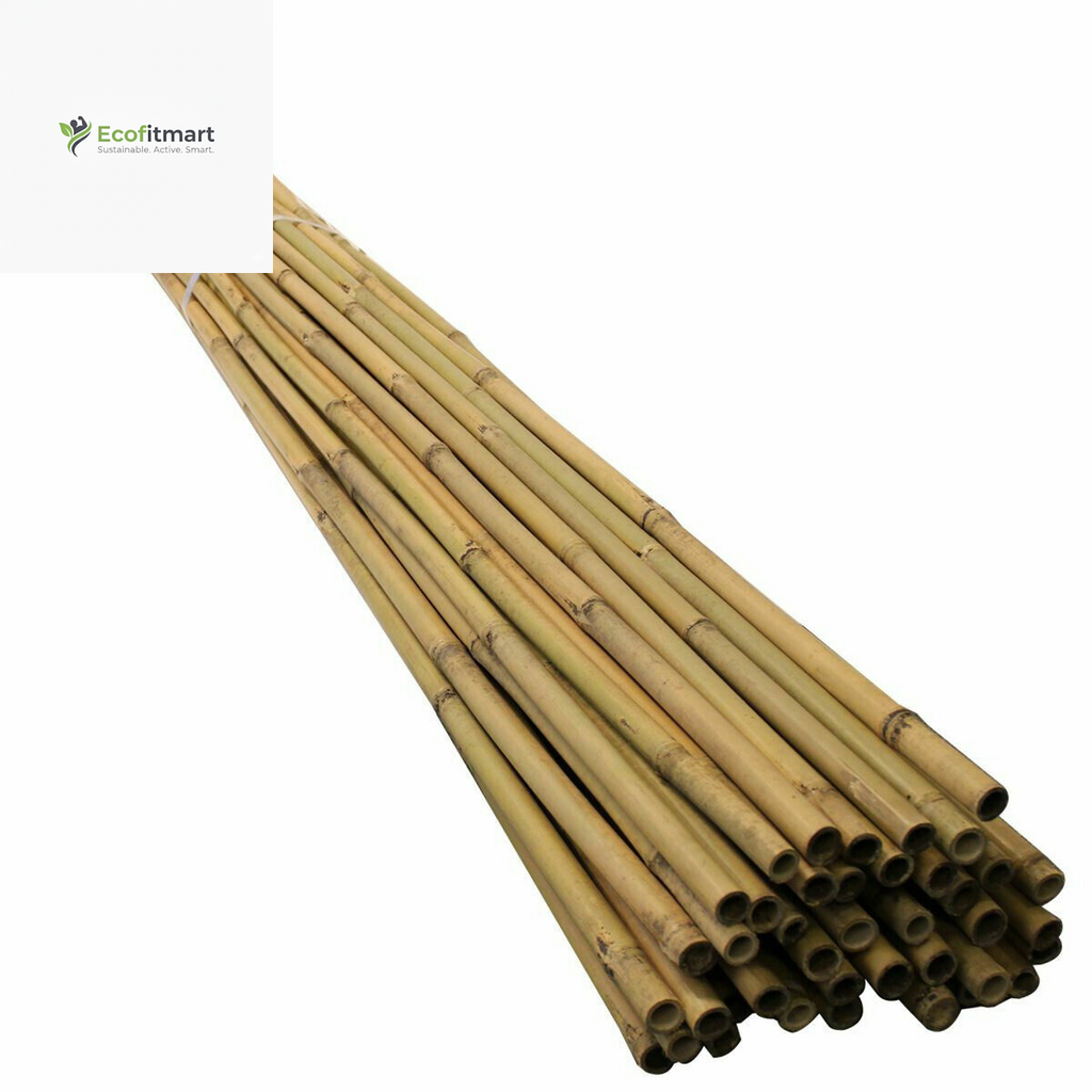 Premium 20-Pack 2FT Bamboo Garden Canes - Durable Plant Support Sticks (6-8MM)